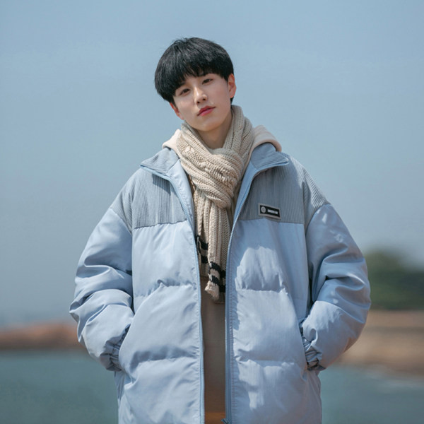 Geaca de iarna pentru barbati cu logo si sireturi