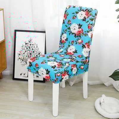 Imprimare florală Acasă Husă elastică universală pentru scaun de sufragerie Husă pentru scaun de bucătărie, detașabilă și modernă, anti-murdară