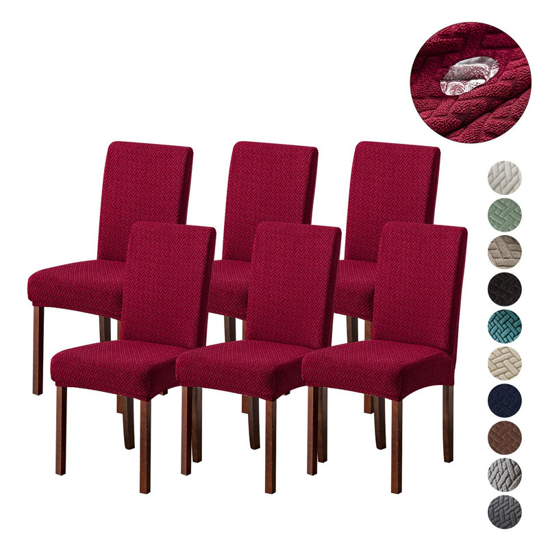 Vodootporna jacquard navlaka za stolicu u obliku slova T za blagovaonicu Hotelski banket Home Decor Spandex Elastična navlaka za sjedalo stolice