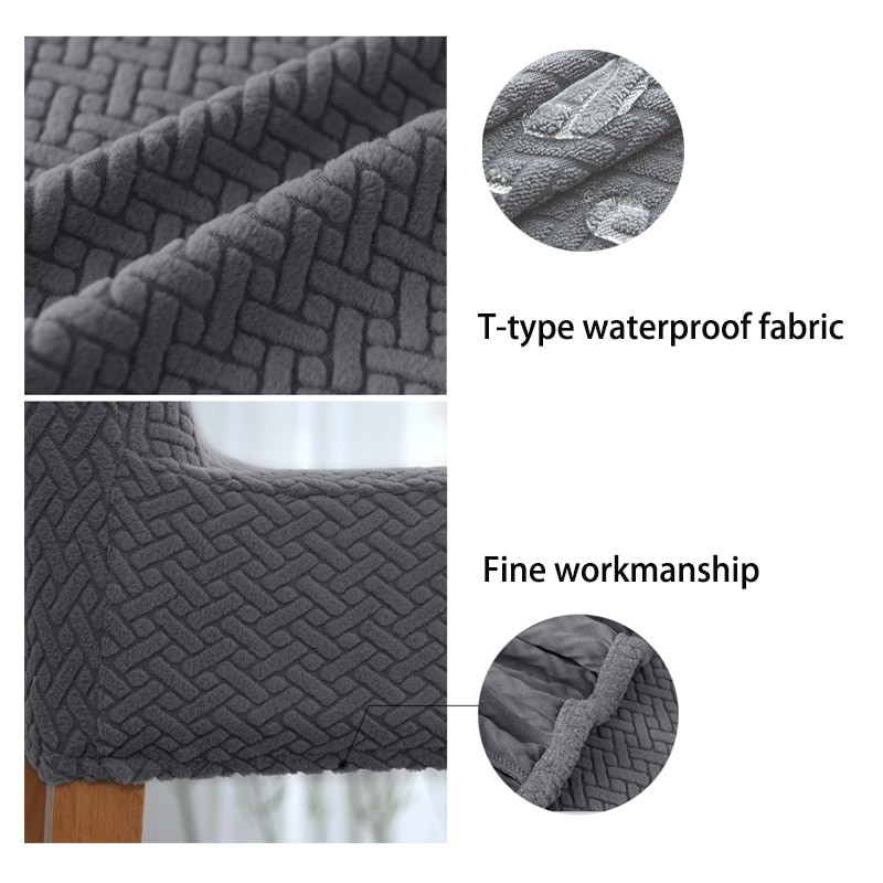 Vodootporna jacquard navlaka za stolicu u obliku slova T za blagovaonicu Hotelski banket Home Decor Spandex Elastična navlaka za sjedalo stolice