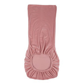 Huse pentru scaune pentru scaune scurte din țesătură din catifea vulpea elastică pentru sufragerie nunta bucătărie acasă, roz