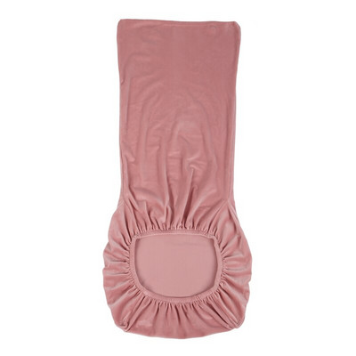 Huse pentru scaune pentru scaune scurte din țesătură din catifea vulpea elastică pentru sufragerie nunta bucătărie acasă, roz