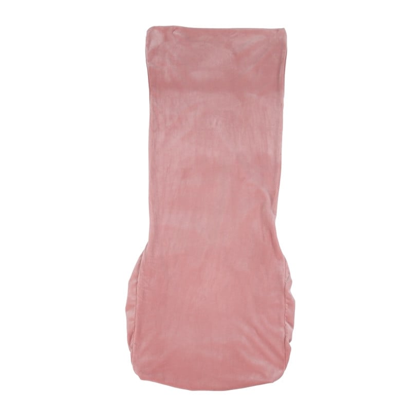 Huse pentru scaune pentru scaune scurte din țesătură din catifea vulpea elastică pentru sufragerie nunta bucătărie acasă, roz