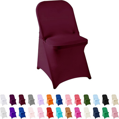 NOI Huse pentru scaune pliabile Huse elastice din spandex pentru acasă, restaurant, banchet, hotel, nuntă, petrecere, decor universal pentru scaune