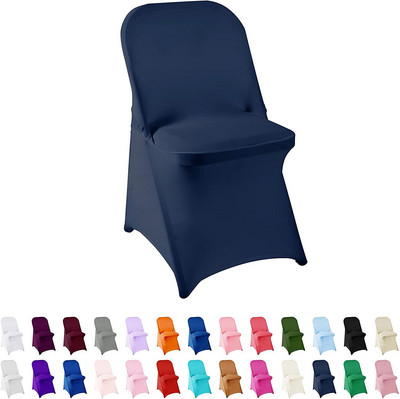 NOI Huse pentru scaune pliabile Huse elastice din spandex pentru acasă, restaurant, banchet, hotel, nuntă, petrecere, decor universal pentru scaune