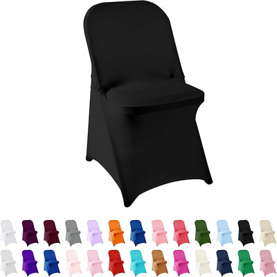 NOI Huse pentru scaune pliabile Huse elastice din spandex pentru acasă, restaurant, banchet, hotel, nuntă, petrecere, decor universal pentru scaune