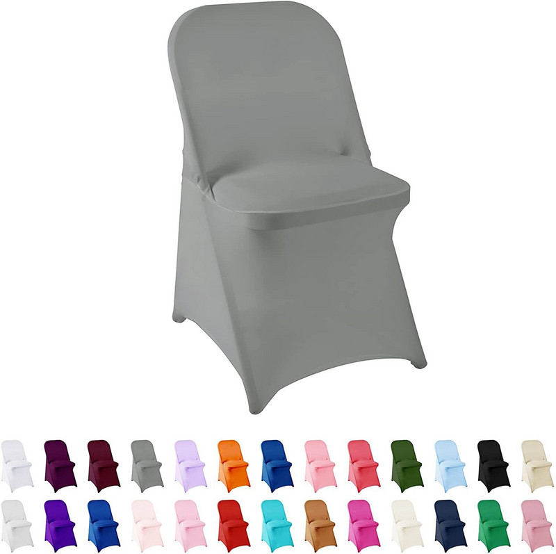 NOI Huse pentru scaune pliabile Huse elastice din spandex pentru acasă, restaurant, banchet, hotel, nuntă, petrecere, decor universal pentru scaune