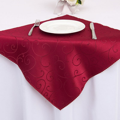 10db 48 x 48cm Poliészter Jacquard Asztali szalvéták Damaszt Esküvői Szalvéták Étkező Asztal Szőnyegek Zsebkendők