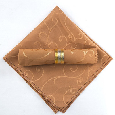 10db 48 x 48cm Poliészter Jacquard Asztali szalvéták Damaszt Esküvői Szalvéták Étkező Asztal Szőnyegek Zsebkendők