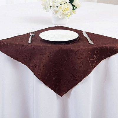 10db 48 x 48cm Poliészter Jacquard Asztali szalvéták Damaszt Esküvői Szalvéták Étkező Asztal Szőnyegek Zsebkendők