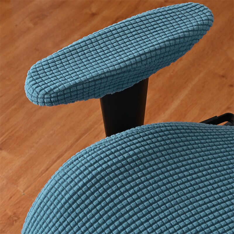 „Polar Fleece“ biuro kėdės užvalkalas „Strettch Spandex“ žaidimų kėdžių užvalkalai su porankių užvalkalais kompiuterių kėdėms Housse De Chaise