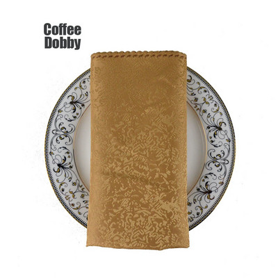 Balta žakardo auksinė servetėlė, 50 dalių rinkinys, vestuvių dekoravimo servetėlė, restoranas, viešbutis, banketas, sulankstomas audinys, speciali kaina