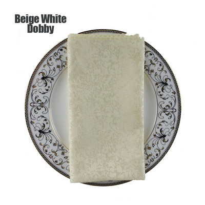 Balta žakardo auksinė servetėlė, 50 dalių rinkinys, vestuvių dekoravimo servetėlė, restoranas, viešbutis, banketas, sulankstomas audinys, speciali kaina