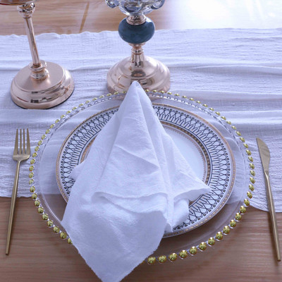 NP015D Mosható egyedi készítésű karácsonyi középső 10 db/tétel esküvői 40cm*40cm zsálya zöld fehér 100% pamut puha asztali szalvéta