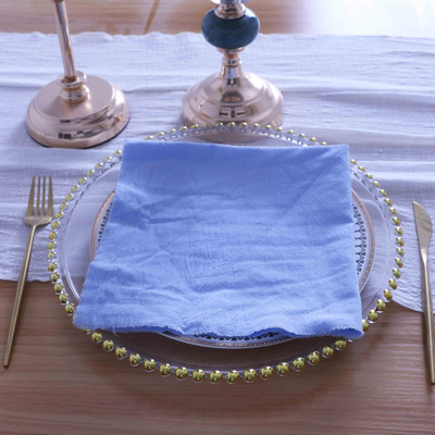 NP015D Mosható egyedi készítésű karácsonyi középső 10 db/tétel esküvői 40cm*40cm zsálya zöld fehér 100% pamut puha asztali szalvéta