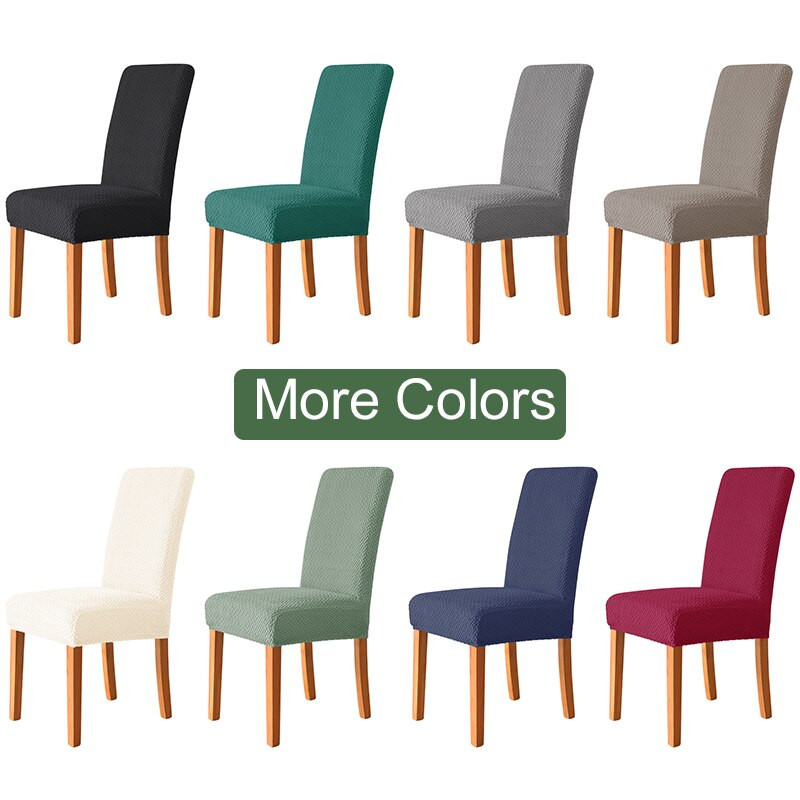 T žakardo audinio kėdės užvalkalas valgomajame Vestuvių viešbučių banketams Namų elastingo elastingumo kėdžių užvalkalai Didelio elastingumo sėdynės dėklas