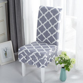 Spausdintas sijono kėdės užvalkalas Paprasti Style Stretch spandex kėdžių užvalkalai valgomajam Virtuvei Banketui Vestuvėms Namų dekoro sėdynės dėklas