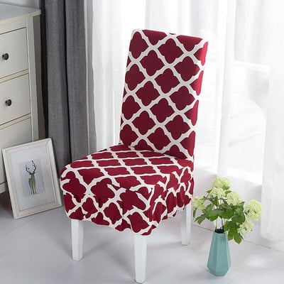 Spausdintas sijono kėdės užvalkalas Paprasti Style Stretch spandex kėdžių užvalkalai valgomajam Virtuvei Banketui Vestuvėms Namų dekoro sėdynės dėklas