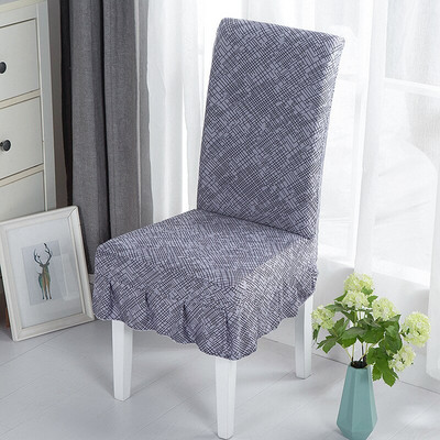 Spausdintas sijono kėdės užvalkalas Paprasti Style Stretch spandex kėdžių užvalkalai valgomajam Virtuvei Banketui Vestuvėms Namų dekoro sėdynės dėklas