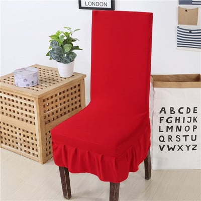Spausdintas sijono kėdės užvalkalas Paprasti Style Stretch spandex kėdžių užvalkalai valgomajam Virtuvei Banketui Vestuvėms Namų dekoro sėdynės dėklas