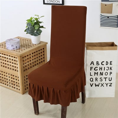 Spausdintas sijono kėdės užvalkalas Paprasti Style Stretch spandex kėdžių užvalkalai valgomajam Virtuvei Banketui Vestuvėms Namų dekoro sėdynės dėklas