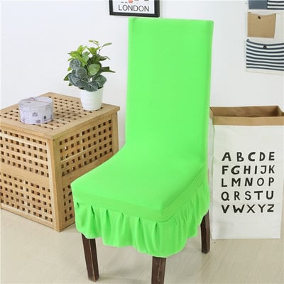 Spausdintas sijono kėdės užvalkalas Paprasti Style Stretch spandex kėdžių užvalkalai valgomajam Virtuvei Banketui Vestuvėms Namų dekoro sėdynės dėklas