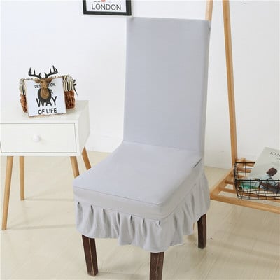 Spausdintas sijono kėdės užvalkalas Paprasti Style Stretch spandex kėdžių užvalkalai valgomajam Virtuvei Banketui Vestuvėms Namų dekoro sėdynės dėklas