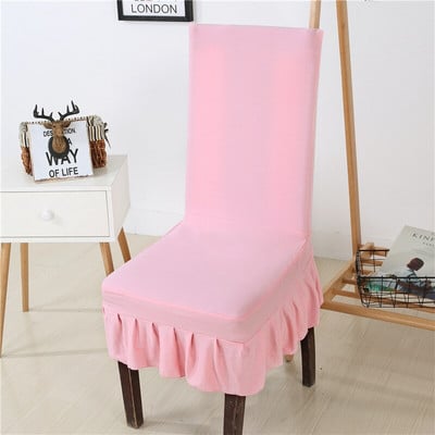 Spausdintas sijono kėdės užvalkalas Paprasti Style Stretch spandex kėdžių užvalkalai valgomajam Virtuvei Banketui Vestuvėms Namų dekoro sėdynės dėklas