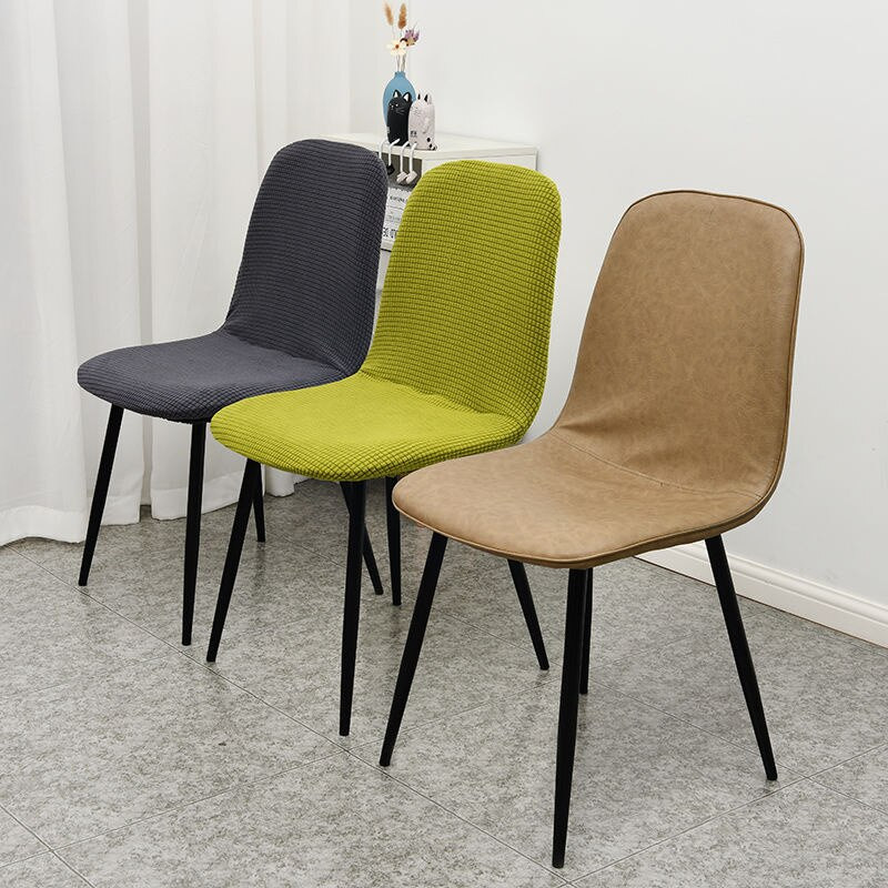 Poťahy na stoličky z polárneho fleecového materiálu, pletený poťah na sedadlo do kuchyne, jedálenskej stoličky, Funda Silla, moderné hotelové, kancelárske, barové stoličky