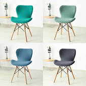 1/2/4/6 buc Huse pentru scaun cu fluture curbate Spandex pentru scaun de luat masa Husa pentru scaun Funda Silla Asiento Huse pentru scaune extensibile lavabile