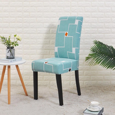 Geometry Flowers székhuzat Étkező Stretch Székhuzatok Spandex Stretch Elasztikus Irodai szék tok Koszosságmentes, Mosható 1 db