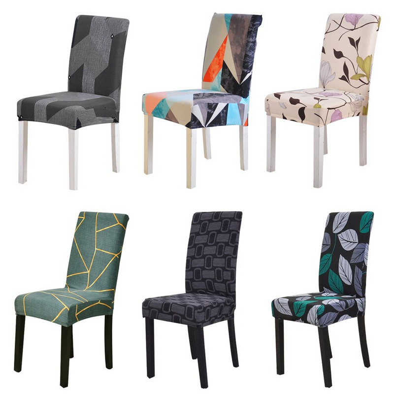 Geometry Flowers székhuzat Étkező Stretch Székhuzatok Spandex Stretch Elasztikus Irodai szék tok Koszosságmentes, Mosható 1 db