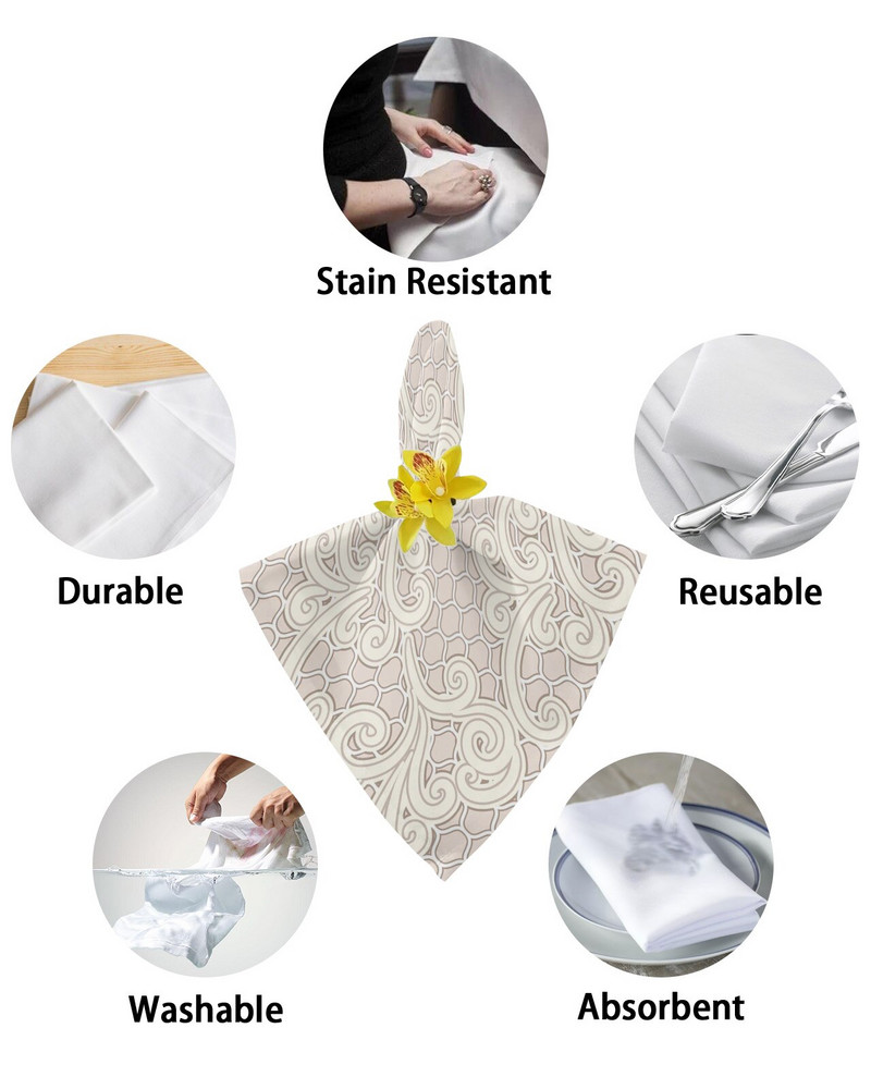 Dantela, arabesc, arta baroc, servetele de masa set de pânză pentru petrecere de nuntă, batistă, consumabile pentru restaurante, șervețele de Crăciun