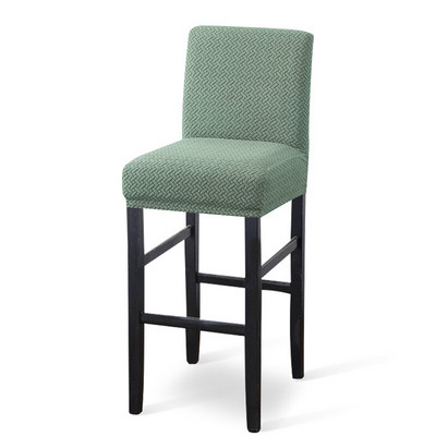 Husă pentru scaun de bar din lână polară Husă pentru scaun cu spate scurt pentru sufragerie Banchete Cafenea Protectie pentru scaune decorative din jacquard
