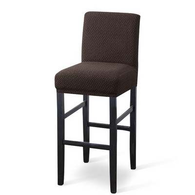 Husă pentru scaun de bar din lână polară Husă pentru scaun cu spate scurt pentru sufragerie Banchete Cafenea Protectie pentru scaune decorative din jacquard