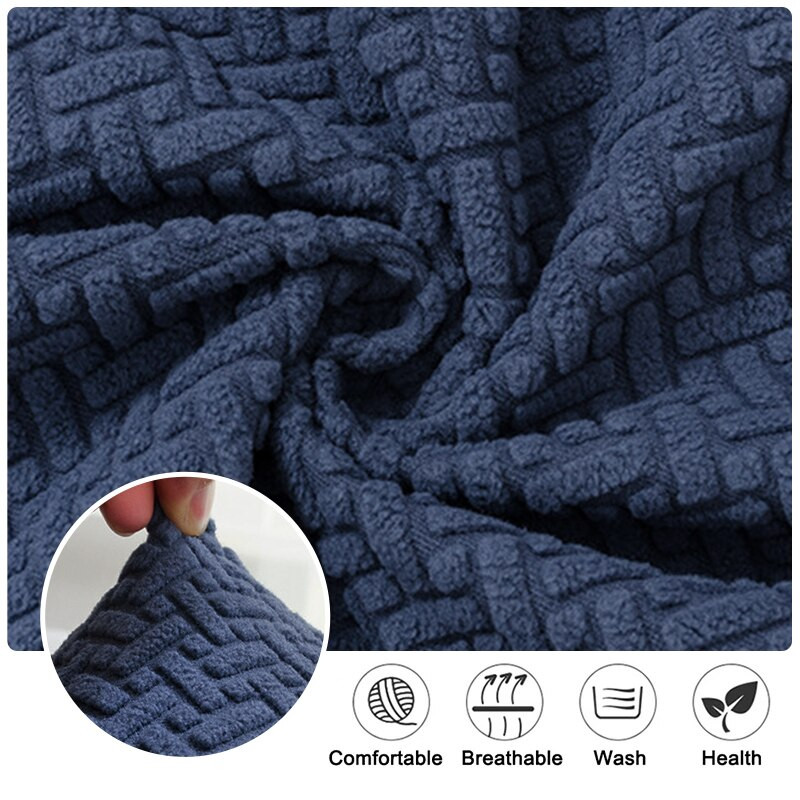 Husă pentru scaun de bar din lână polară Husă pentru scaun cu spate scurt pentru sufragerie Banchete Cafenea Protectie pentru scaune decorative din jacquard