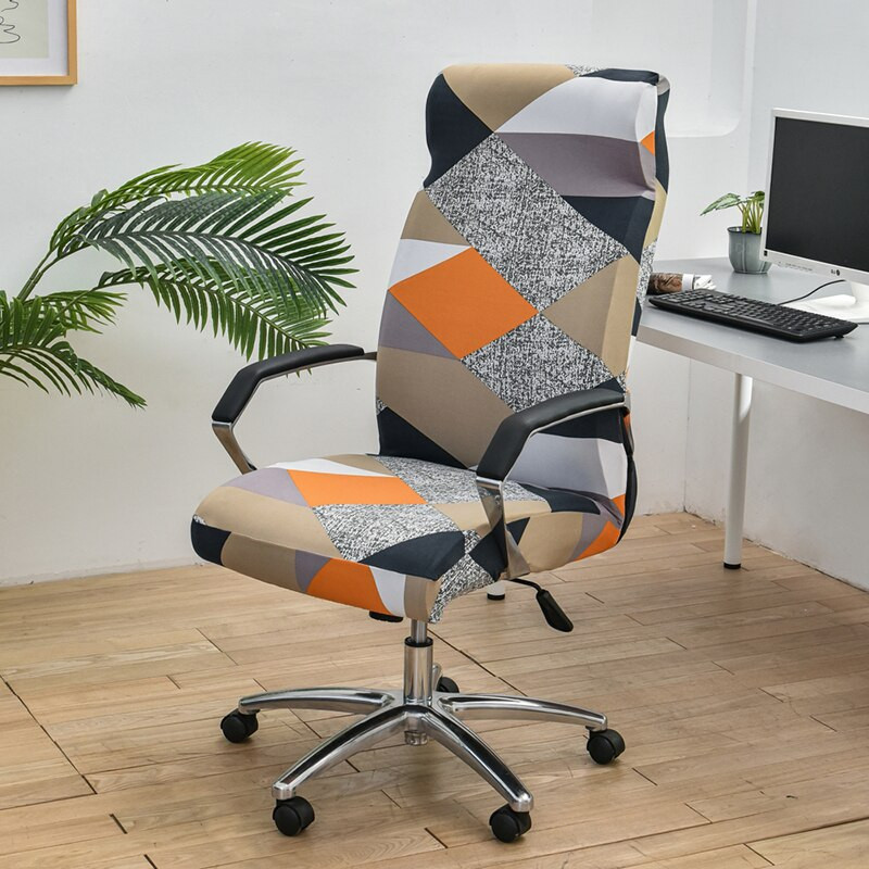 Tiskane navlake za uredske stolice za računala Meke kroj Univerzalni stol Rotirajuće rastezljive navlake za stolice Uklonjive perive navlake protiv prašine