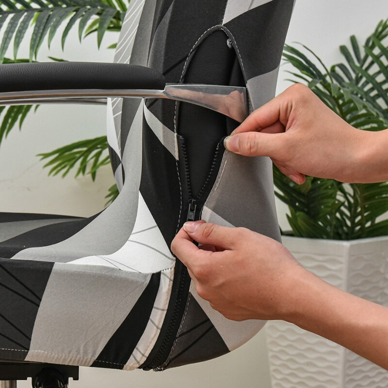 Tiskane navlake za uredske stolice za računala Meke kroj Univerzalni stol Rotirajuće rastezljive navlake za stolice Uklonjive perive navlake protiv prašine