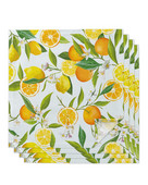 Citrinų žiedų lapų vaisių stalo servetėlių audinio rinkinys Vestuvių vakarėlis Servetėlė Nosinaitė Restorano reikmenys Kalėdinės servetėlės