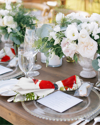 Poppy Field Red Flowers Λευκό τραπέζι υφασμάτινο σετ χαρτοπετσέτας γάμου πετσέτα μαντήλι προμήθειες εστιατορίου Χριστουγεννιάτικες χαρτοπετσέτες