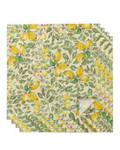 Acuarelă, roz lămâie, flori de masă, set de șervețele de masă șervețele pentru petrecere, nuntă, cârpă de masă, șervețele de bucătărie