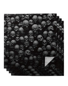 Zidna lubanja Skull Horror Stolni set salveta Salvete za vjenčanje Maramice Potrepštine restorana Božićne salvete