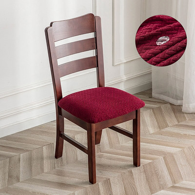 Huse pentru scaune elastice din jacquard pentru sufragerie Huse pentru scaune pentru scaune, rezistente la apă, anti-praf, pentru birou, pentru bucătărie, pentru scaune pentru sufragerie.