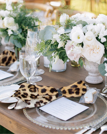 Τραπεζοπετσέτες Leopard Animal Skin Υφασμάτινο σετ Χαρτοπετσέτα για πάρτι Τραπέζι Γάμου Πεζοπετσέτες δείπνου κουζίνας