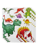 Sada obrúskov s kreslenými zvieratami a dinosaurami, obrúsky na párty, svadobné obrusy, kuchynské obrúsky, večere