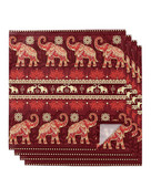 Indija Životinja Slon Cvijet Stolni set salveta Salvete za vjenčanje Maramice Potrepštine restorana Božićne salvete