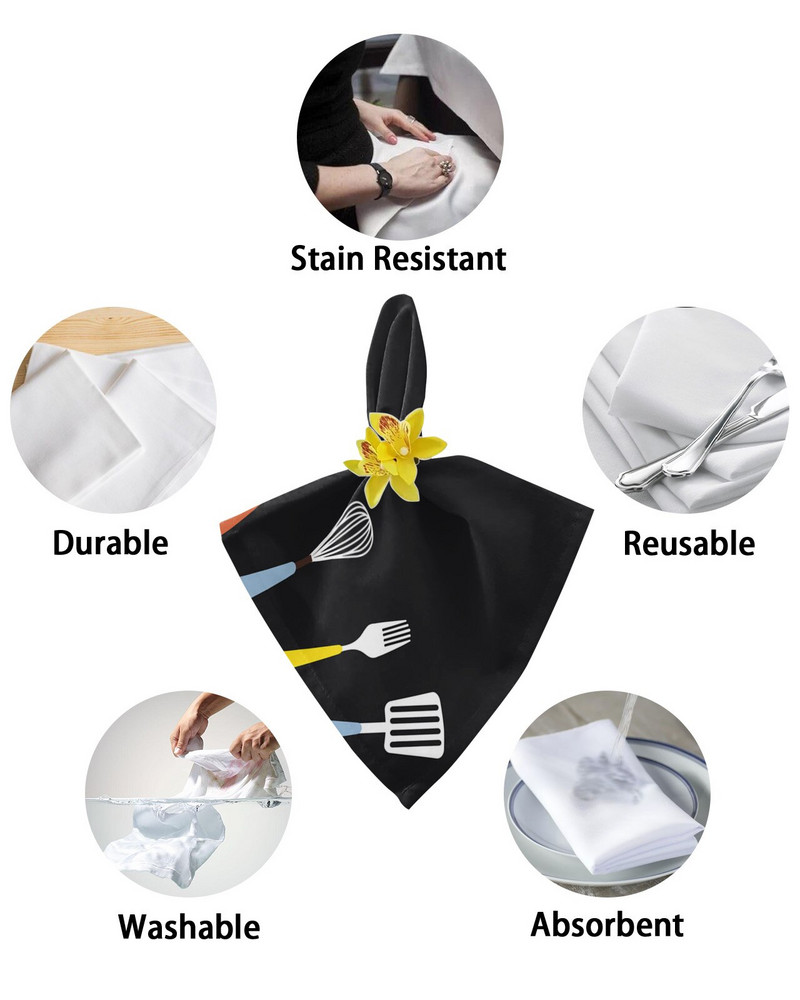 Namų apyvokos reikmenys Stalo servetėlių šluostės rinkinys Vestuvių vakarėlis Servetėlė Nosinaitė Restorano reikmenys Kalėdinės servetėlės