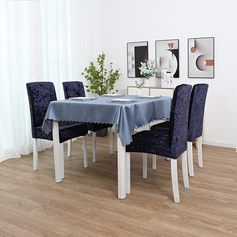 1/2/4/6 vnt Vienspalvis kėdės užvalkalas Minkštas lapės polių audinys Prabangūs kėdžių užvalkalai virtuvei Valgomojo Vestuvių Banketai Viešbutis