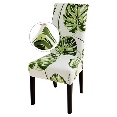 1/2/4/6 vnt Atspausdintas elastingas tamprus kėdės užvalkalas Spandex valgomojo virtuvės kėdžių užvalkalų apsauga vestuvių banketų vakarėliui