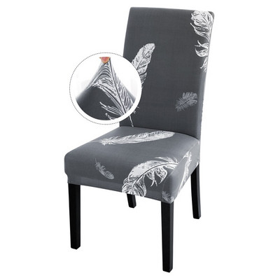 1/2/4/6 vnt Atspausdintas elastingas tamprus kėdės užvalkalas Spandex valgomojo virtuvės kėdžių užvalkalų apsauga vestuvių banketų vakarėliui